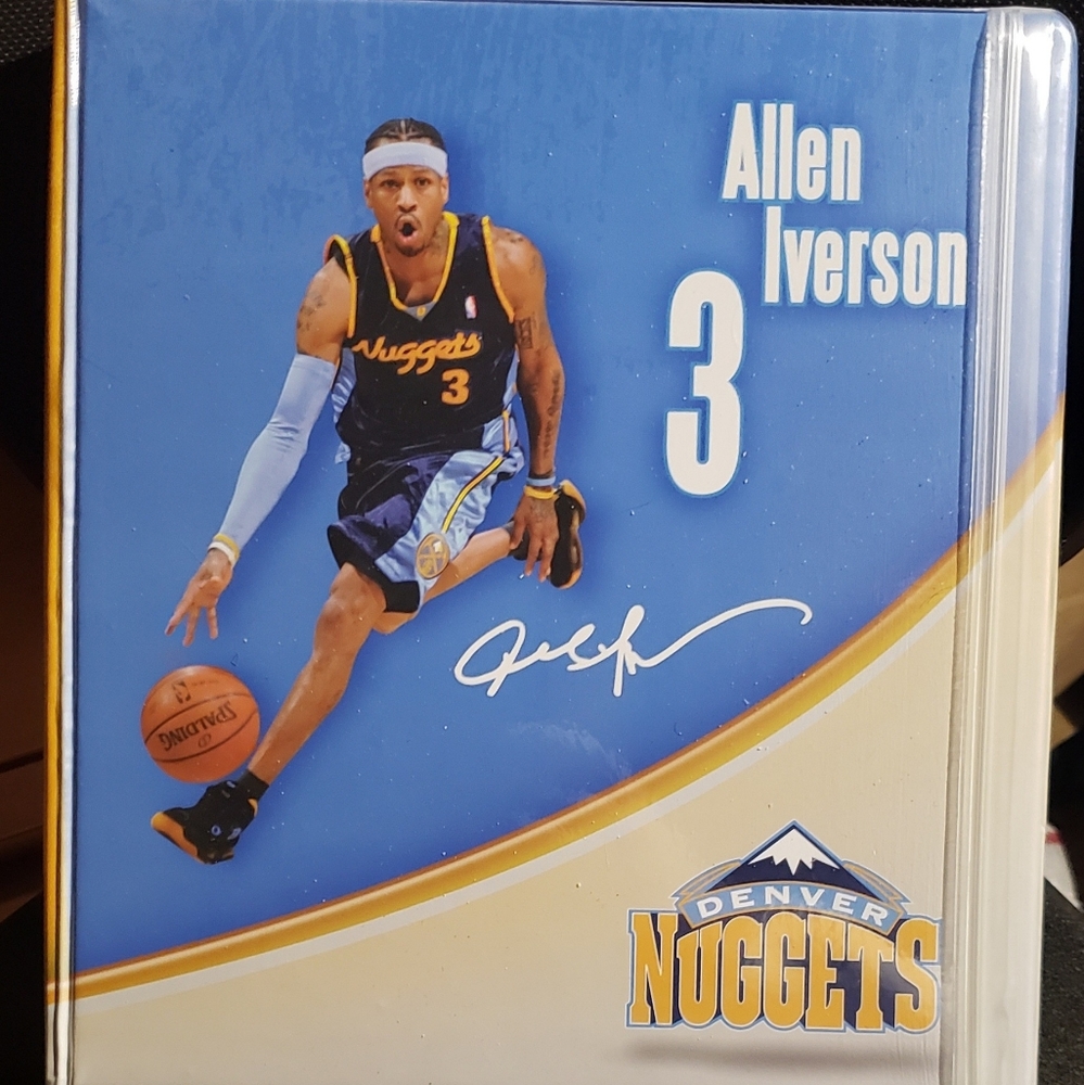 Lusso Official 3 Ring Binder Allen Iverson